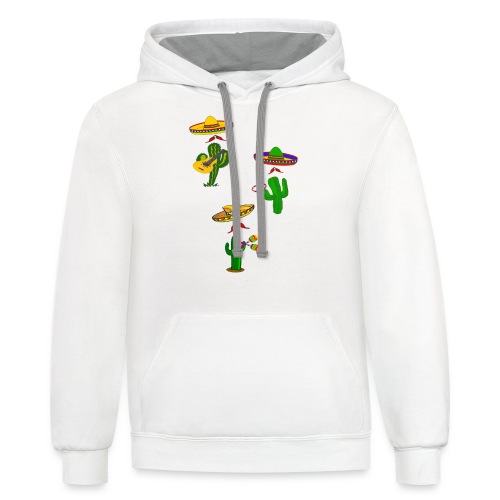 mexican musicians - Unisex Contrast Hoodie