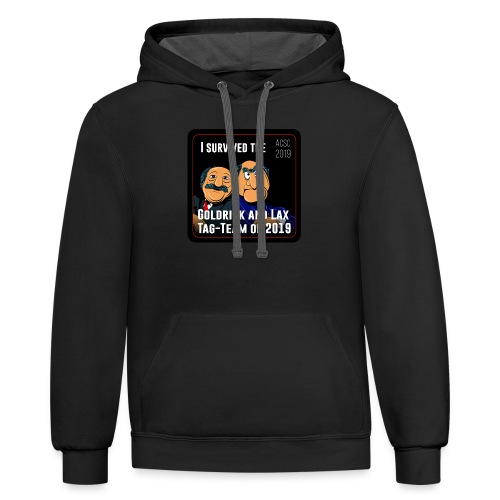 Goldrick and Lax Tag Team - Unisex Contrast Hoodie