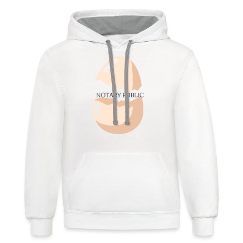 Easter Egg Notary - Unisex Contrast Hoodie