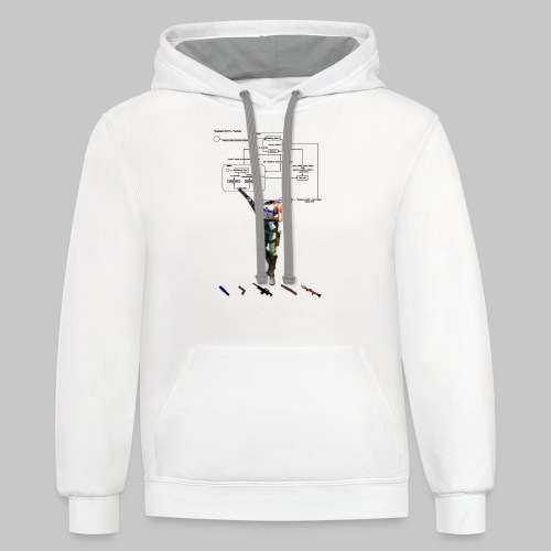 Extended Finite State Sheva - Unisex Contrast Hoodie