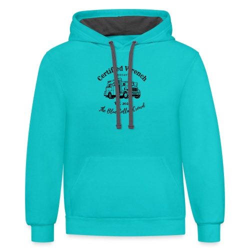 The Blue Collar Crowd - Unisex Contrast Hoodie