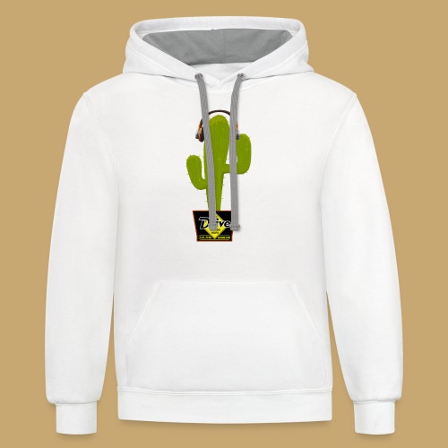 CACTUS POTTED - Unisex Contrast Hoodie
