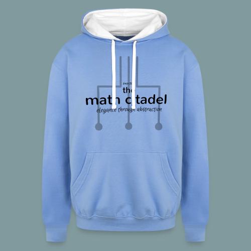 Abstract Math Citadel - Unisex Contrast Hoodie