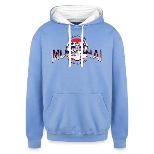 MuayThai boxing club - Unisex Contrast Hoodie