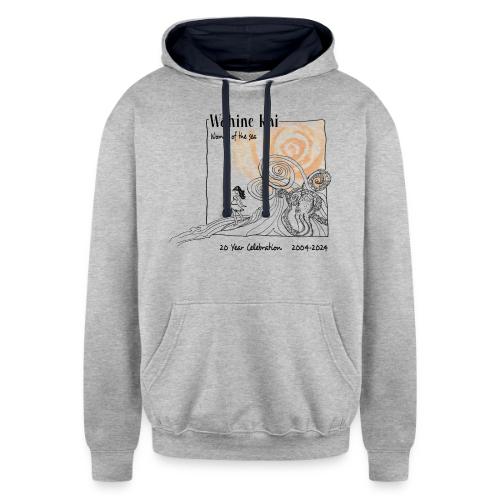 WKI 20th Bday Logo - Unisex Contrast Hoodie