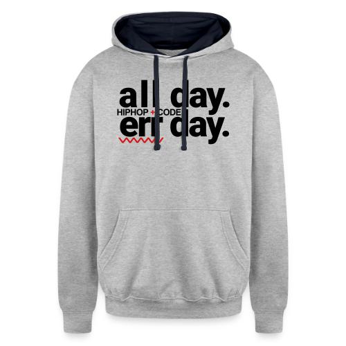 alldayerrday-2color - Unisex Contrast Hoodie