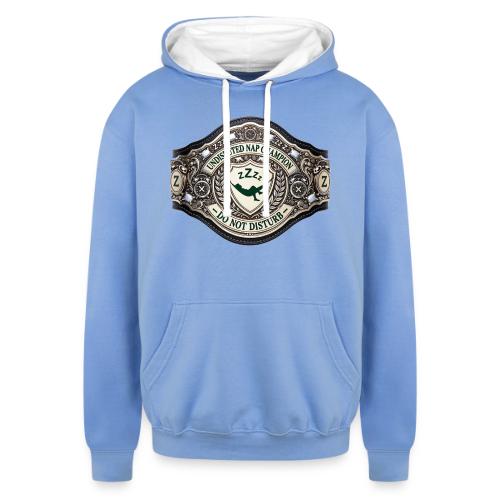 Nap Champion Belt T Shirt - Unisex Contrast Hoodie