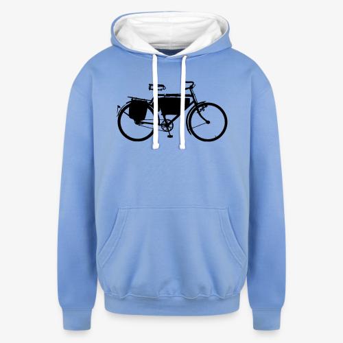 swiss_army_bike_bw - Unisex Contrast Hoodie