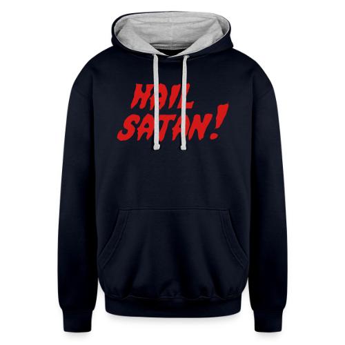 Hail Satan! - Unisex Contrast Hoodie