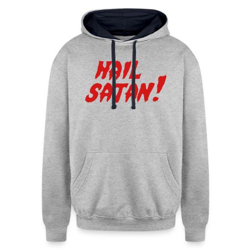 Hail Satan! - Unisex Contrast Hoodie