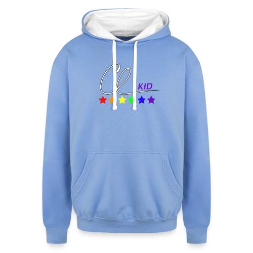 CL KID Logo (Pride) - Unisex Contrast Hoodie