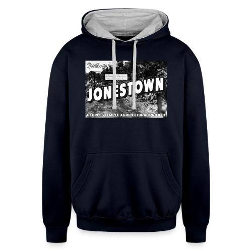 Jonestown Postcard - Unisex Contrast Hoodie