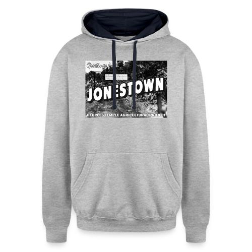 Jonestown Postcard - Unisex Contrast Hoodie