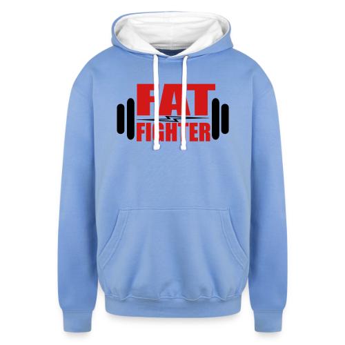Fat Fighter - Unisex Contrast Hoodie