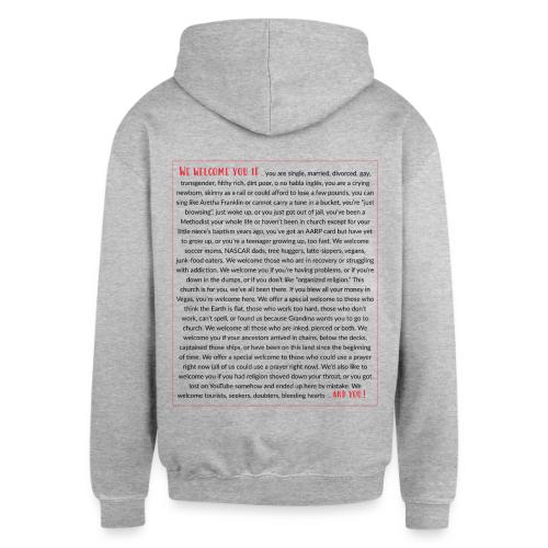 We Welcome You If ... - Unisex Contrast Hoodie