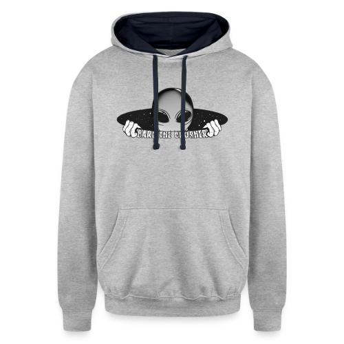 Coming Through Clear - Carl the Crusher - Unisex Contrast Hoodie