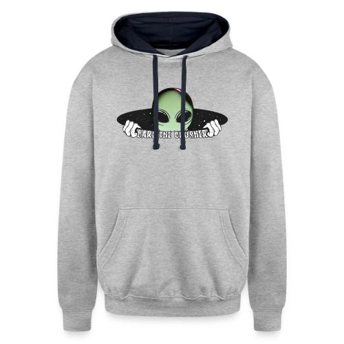 Coming Through Clear - Alien Arrival - Unisex Contrast Hoodie