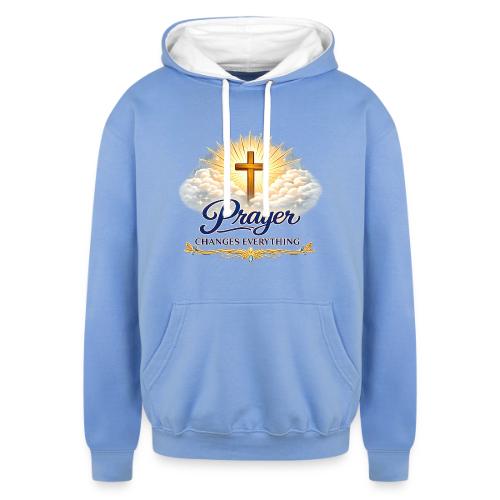 Prayer Changes Everything - Unisex Contrast Hoodie