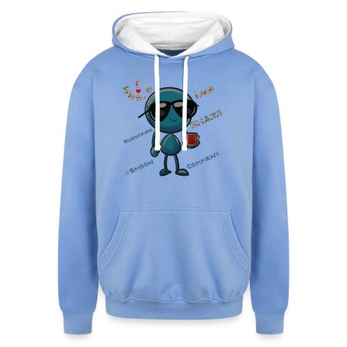 Smoon City 2_I heart Mrs S - Unisex Contrast Hoodie