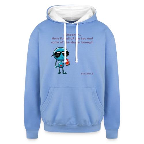 Smoon City 11_Here for the tea - Unisex Contrast Hoodie