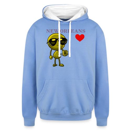 Smoon City_New Orleans - Unisex Contrast Hoodie
