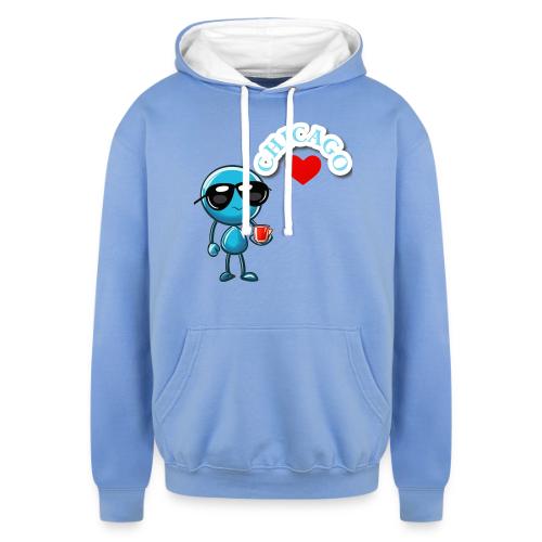 Smoon City_Chicago - Unisex Contrast Hoodie