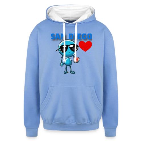Smoon City_San Diego - Unisex Contrast Hoodie