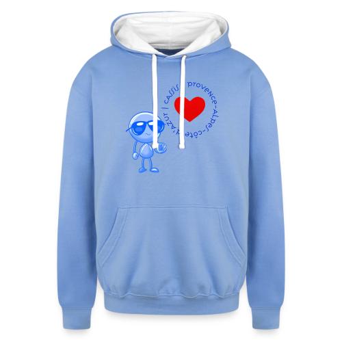 Smoon City_Cassis Provence Alpes Côte d Azur - Unisex Contrast Hoodie