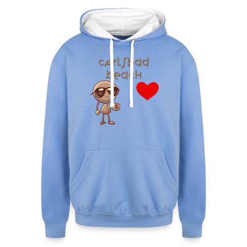 Smoon City_Carlsbad Beach - Unisex Contrast Hoodie