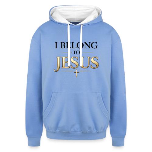 I Belong to Jesus - Unisex Contrast Hoodie