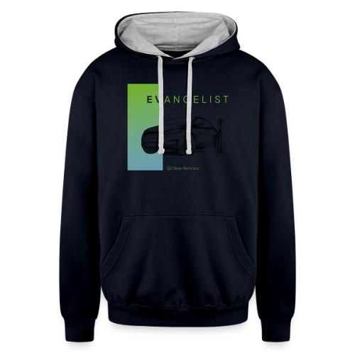 evangelist model X - Unisex Contrast Hoodie