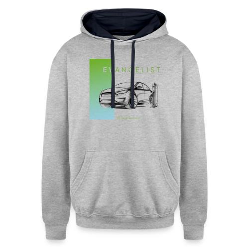 evangelist model X - Unisex Contrast Hoodie