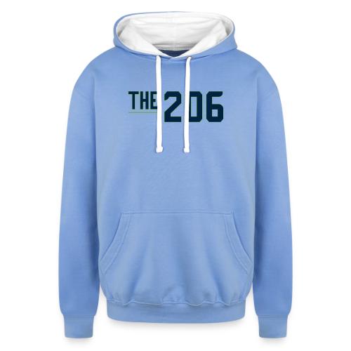 THE | 206 - Spirit of Washington - Game Apparel - Unisex Contrast Hoodie