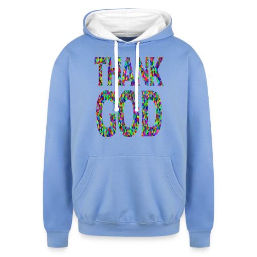 THANK GOD - Unisex Contrast Hoodie