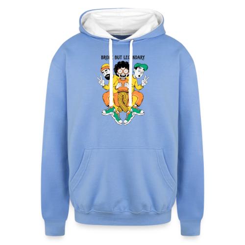 Legendary Broke Crew Retro - Unisex Contrast Hoodie