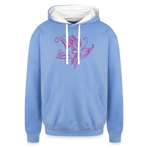 Clear Love - Unisex Contrast Hoodie