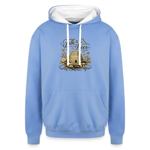 Talk To The Bees - Unisex Contrast Hoodie