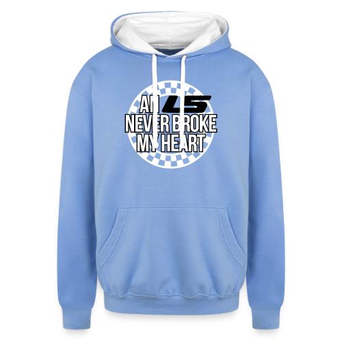 AN LS NEVER BROKE MY HEART - Unisex Contrast Hoodie