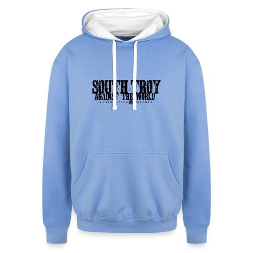 RO South Troy Against the World Broken Dark - Unisex Contrast Hoodie
