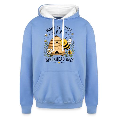 Home Is Where The Hive Is - Unisex Contrast Hoodie