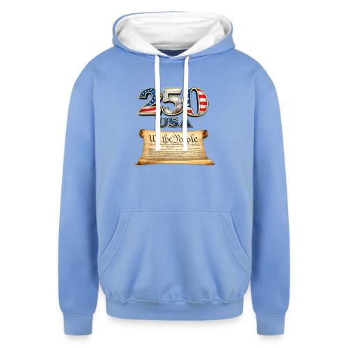 250th anniversary celebration of America - Unisex Contrast Hoodie