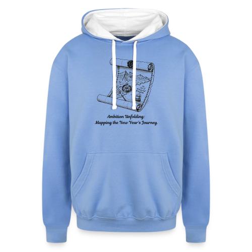 Unfolding Map of Ambition T-Shirt - Unisex Contrast Hoodie