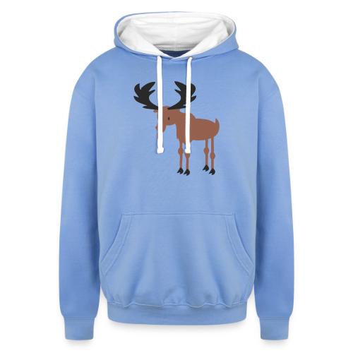Moose - Unisex Contrast Hoodie