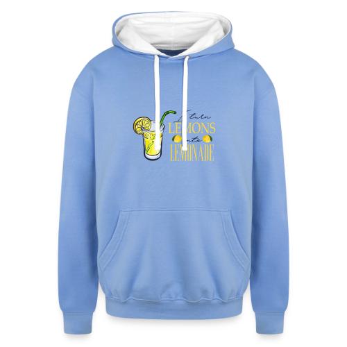 I TURN LEMONS INTO LEMONADE - Unisex Contrast Hoodie