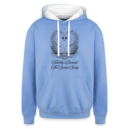 Poetic Swan T-Shirt - Unisex Contrast Hoodie