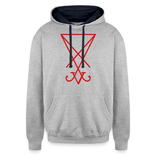 Lucifer Sigil - Unisex Contrast Hoodie