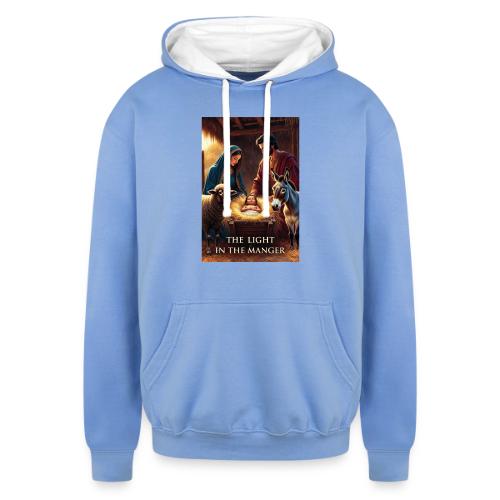 Nativity Manger T-Shirt - Unisex Contrast Hoodie