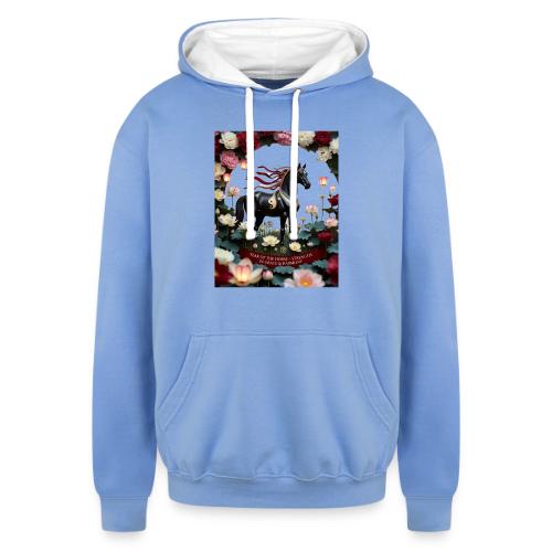 Year of the Horse Harmony T Shirt, Lunar New Year - Unisex Contrast Hoodie