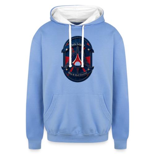 Paris Pride Heritage T Shirt, Soccer Fan Gift - Unisex Contrast Hoodie