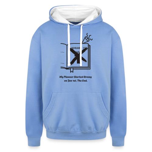 Jan 1st T-Shirt | Sarcastic New Year's - Unisex Contrast Hoodie